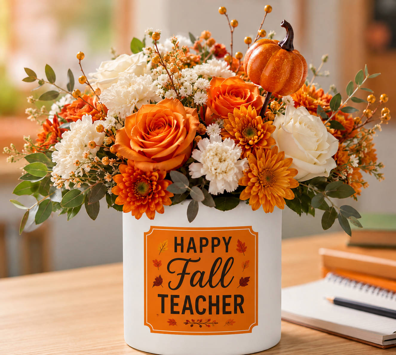 Fall Ceramic Silk Arrangement