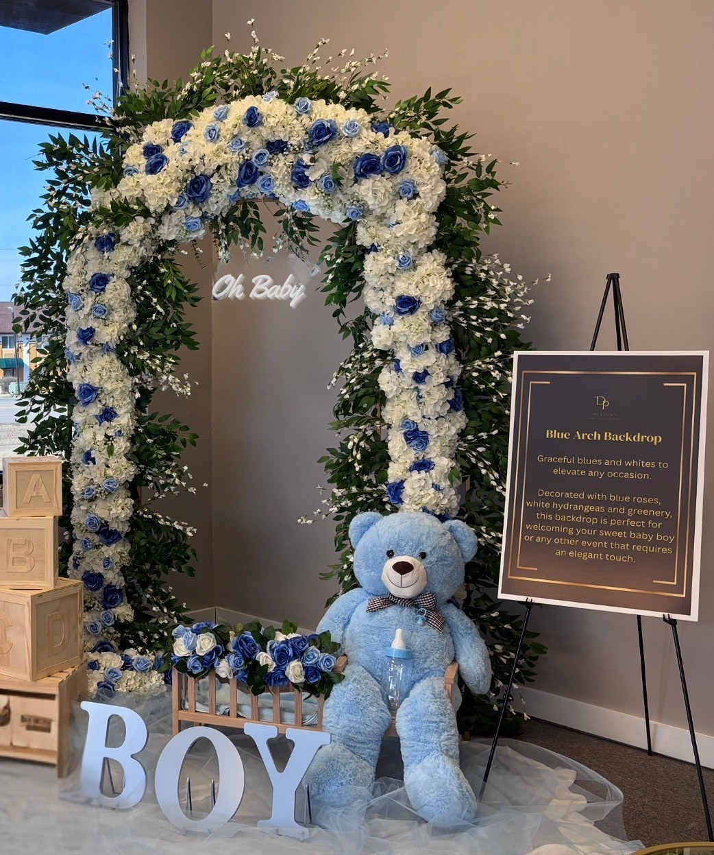 Blue Arch Backdrop