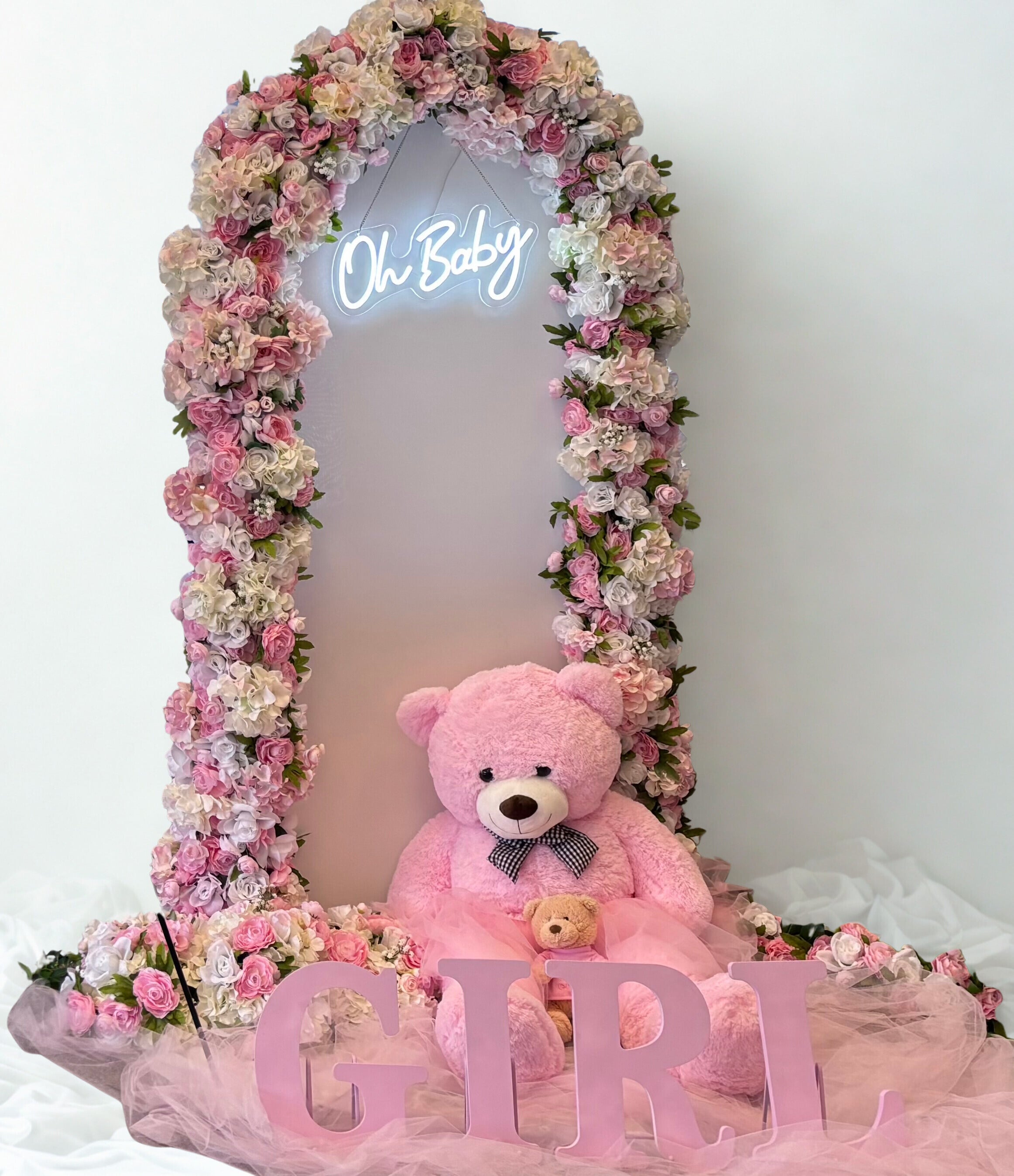 Oh Baby – Pink Floral Arch Set
