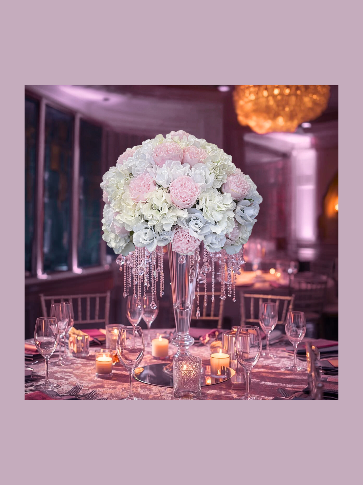 Extra-large pink floral centerpiece